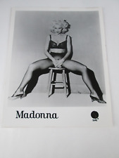 Vintage Madonna Press Photo Sire Records Black White Sexy Chair Body 8 x 10 picture