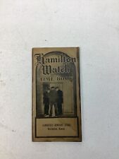 Vintage Hamilton Watch Time Book 1931 picture