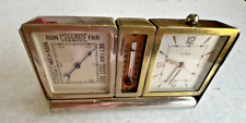 Le Coultre Vintage Swiss Desk Clock, Weather Station VERY RARE UNIQUE picture