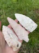 LOT OF 3 BEAUTIFUL  AUTHENTIC MISSOURI ARROWHEADS picture
