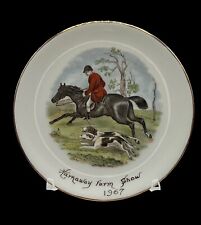 Vintage 1967 Horse Show Winners Plate by artist H. D. Ammerman Fox Hunting Scene picture