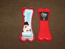 5 1/2' HIGH  UMBRA BOW WOW DOG BONE SHAPE PLAYING CARDS in PLASTIC CASE picture