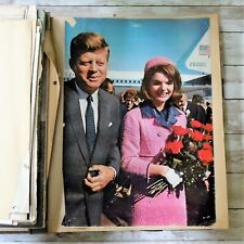  John F Kennedy & Jackie Scrapbook Assassination Newspapers Photos Magazines picture