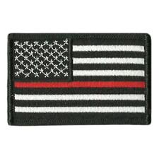 VELCRO® BRAND Fastener Morale HOOK PATCH US Flag USA Thin Red Line Forward 3x2
