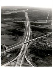 LG23 Original Photo MISSOURI HIGHWAY OVERPASS CONSTRUCTION PROJECT AERIAL VIEW picture