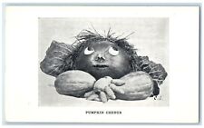 c1910's The Pumpkin Cherub Anthropomorphic Unposted Antique Postcard picture
