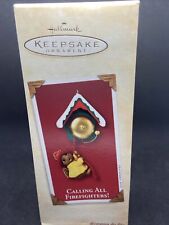 Hallmark Keepsake Calling All Firefighters Ornament 2002 Christmas Ornament Box picture