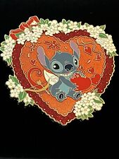 LE 100 AP Disney Shopping Pin Stitch Valentine's Day Cupid Hearts  RARE NOC 2010 picture