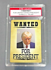 WANTED FOR PRESIDENT Donald Trump GRADED Card picture