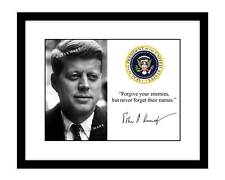 John F Kennedy 8x10 Signed Photo Print Quote President JFK autographed Jack picture