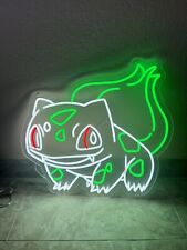 Bulbasaur Neon Sign, Anime Frog LED Neon Lights for Wall Decor (22x24in) picture