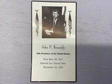 1963 John F. Kennedy Funeral Mass Card Very Good Condition 4x2.5” picture