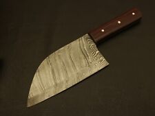 Custom Hand Forged Damascus Steel Cleaver / Chopper Kitchen Knife picture