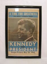 John F Kennedy Oregon Newspaper Primary Poster Insert Original May 10 1960 JFK picture