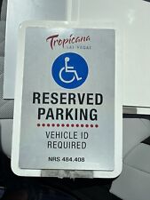 Very Rare Tropicana Las Vegas Reserve Parking Sign picture