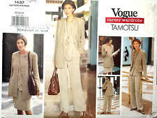 VOGUE TAMOTSU Career Wardrobe Jacket Skirt Pants Blouse VOGUE 1437 Sz20-24 UNCUT picture
