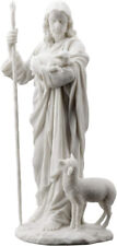 Jesus The Good Shepherd Statue Sculpture 11 ½-Inch (White)  *GIFT BOXED picture
