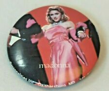 Vintage Madonna Badge Pinback Button Pin - Material Girl Video Scene picture