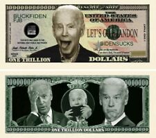 ✅ Let's Go Brandon FJB Joe Biden Sucks 100 Pack Funny Money Novelty Dollars ✅ picture