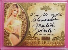 2021 Benchwarmer Gold Edition MARKETA JANSKA Inscriptions Autograph Gold #'d 1/5 picture