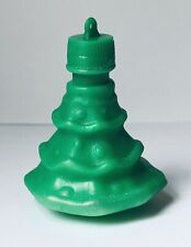 Vintage 1977 Tom’s Foods CHRISTMAS TREE Powder Plastic Candy Container cede picture