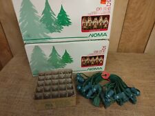 2 NOMA Christmas 25’ String Light Set Clear C7 25 Bulbs Per Box-50 Total VINTAGE picture