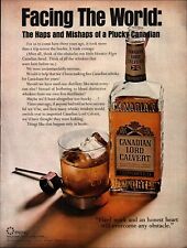 Vintage advertising print Alcohol Canadian Lord Calvert Facing the World 1967 ad picture