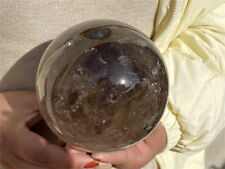 4.7LB Natural Smokey Quartz Sphere Crystal Ball Reiki Crystal Healing 110mm picture