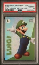 2023 Panini Super Mario Play Time Limited Edition Luigi PSA 10 POP 4 picture