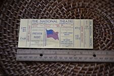 RARE John F Kennedy and Lady Jacqueline Kennedy Ticket Theatre Same Night 62' picture