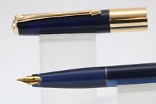 Vintage Roll-Tip (Conway Stewart) Blue Pearl Medium Fountain Pen, GT picture