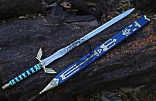 Master Sword Variation Legend of Zelda Blue Deluxe Steel Replica Sword & Sheath picture
