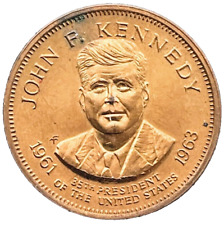 JOHN F KENNEDY Token President JFK Collectible Large Coin Medal EXACT ITEM SHOWN picture