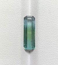 2.10 CT’s Natural Cut Emerald Shape Bi Color Tourmaline Loss Gemstone From Afg picture