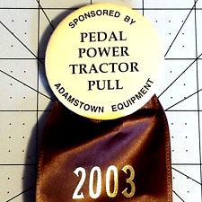 Reading PA Fair Button Pin PEDAL POWER TRACTOR PULL 2003 PA BU128 Evanstown picture