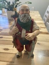 MIDWEST IMPORTERS CANNON FALLS  Fabric Mache Cowboy Western Santa picture