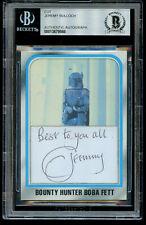 Jeremy Bulloch signed a autograph Custom Cut Topps Card Boba Fett Star Wars BAS  picture