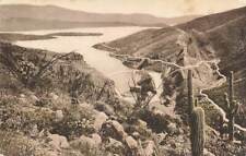 Vintage Roosevelt Dam Apache Trail Hand Colored Roosevelt  Arizona AZ P480 picture