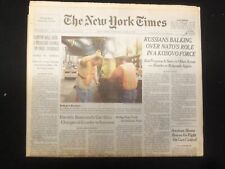 1999 JUNE 8 NEW YORK TIMES NEWSPAPER - RUSSIA BALKING OVER NATO ROLE - NP 6996 picture