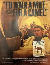 Vintage 1967 Camel Cigarettes Print Ad “I’d Walk a Mile For a Camel” Classic Ad picture