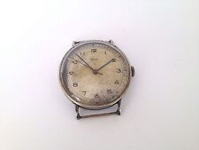 Vintage Rare ERAX Extra Oversize Swiss Mechanical WWII Military Men`s Wristwatch picture