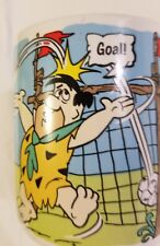 VTG Rare The Flintstones Fred Flinstone 1990 Sporting Hero Coffee Mug 90s Soccer picture