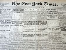 1921 JANUARY 20 NEW YORK TIMES - CARPENTIER FIGHT IS OFF - NT 6153 picture