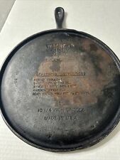 Wagners 1891 Cast Iron Skillet Fry Pan Cookware 10 1/4 Vintage picture