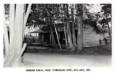 Canada Postcard Real Photo RPPC Ontario c1950s BIG LAKE Hans Timberline Camp 64 picture