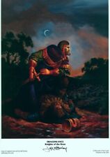 Jeff Easley SIGNED TSR AD&D RPG Fantasy Art Print Dragonlance Knight of the Rose picture