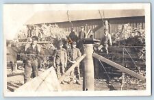 Boone Mason City Iowa IA Postcard RPPC Photo Farming Workers 1911 Antique Posted picture