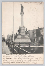 Soldiers Monument Pottsville Pennsylvania 1906 Antique Postcard picture