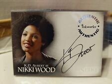 2005 Spike The Complete Story K.D. Aubert A5 Autograph Card *Nikki Wood* NM  picture