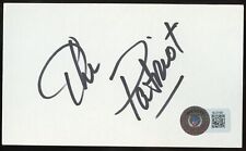 The Patriot Del Wilkes d2021 signed autograph 3x5 card Wrestler BAS Stickered picture